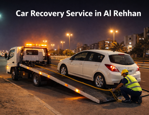 Car recovery operation in Al Rehhan